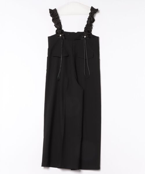 PICCIN PERLA（ピッチンペルラ）の「パールストッパーギャザーストラップサロペット（サロペット/オーバーオール・レディース・ブラック・M）」の17枚目の写真