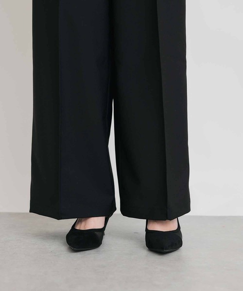 PICCIN PERLA（ピッチンペルラ）の「パールストッパーギャザーストラップサロペット（サロペット/オーバーオール・レディース・ブラック・M）」の13枚目の写真