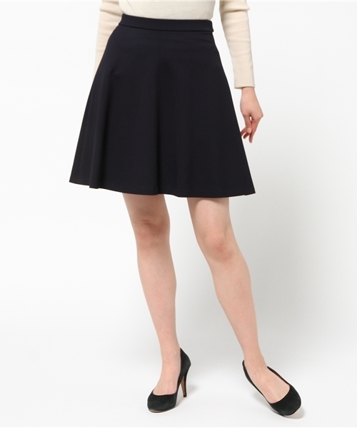 LIMITLESS LUXURY（リミットレスラグジュアリー）の「ポンチワイドスカート◆（スカート・レディース・ネイビー/ホワイト/グレー・38/36）」の3枚目の写真