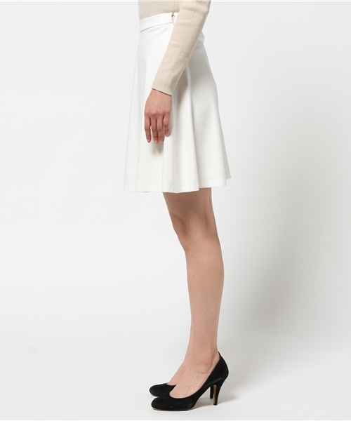 LIMITLESS LUXURY（リミットレスラグジュアリー）の「ポンチワイドスカート◆（スカート・レディース・ネイビー/ホワイト/グレー・38/36）」の5枚目の写真