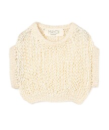 MAYDI ENTRELAZADO コットンシルクハニカム ショートトップ
