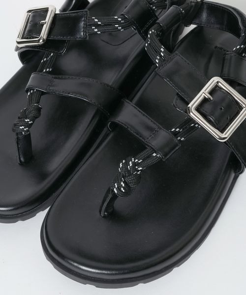 JEANASIS(ジーナシス)の「バックルロープトングサンダル/861894(サンダル・レディース・ブラック/シルバー・LARGE/MEDIUM)」の15枚目の写真