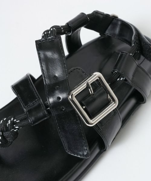 JEANASIS(ジーナシス)の「バックルロープトングサンダル/861894(サンダル・レディース・ブラック/シルバー・LARGE/MEDIUM)」の14枚目の写真