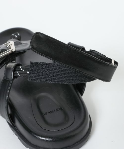 JEANASIS(ジーナシス)の「バックルロープトングサンダル/861894(サンダル・レディース・ブラック/シルバー・LARGE/MEDIUM)」の13枚目の写真