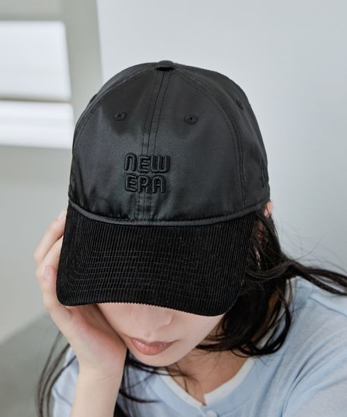 JEANASIS(ジーナシス)の「【NEW ERA(ニューエラ)】別注 9TWENTY サテンコーデュロイキャップ/911710(キャップ・レディース・ホワイト/ブラック/ネイビー・FREE)」の3枚目の写真