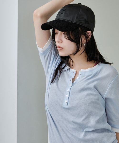 JEANASIS(ジーナシス)の「【NEW ERA(ニューエラ)】別注 9TWENTY サテンコーデュロイキャップ/911710(キャップ・レディース・ホワイト/ブラック/ネイビー・FREE)」の10枚目の写真