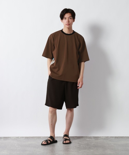 GLOBAL WORK（グローバルワーク）の「ポンチラインTシャツ/半袖/877727（Tシャツ/カットソー・メンズ・ネイビー/アイボリー/モカ・X-LARGE/LARGE/MEDIUM/SMALL）」の4枚目の写真