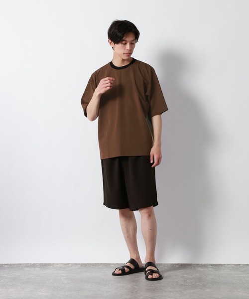 GLOBAL WORK（グローバルワーク）の「ポンチラインTシャツ/半袖/877727（Tシャツ/カットソー・メンズ・ネイビー/アイボリー/モカ・X-LARGE/LARGE/MEDIUM/SMALL）」の6枚目の写真