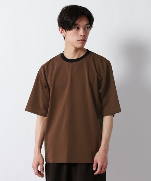 GLOBAL WORK（グローバルワーク）の「ポンチラインTシャツ/半袖/877727（Tシャツ/カットソー・メンズ・ネイビー/アイボリー/モカ・X-LARGE/LARGE/MEDIUM/SMALL）」の8枚目の写真