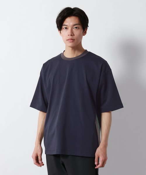 GLOBAL WORK（グローバルワーク）の「ポンチラインTシャツ/半袖/877727（Tシャツ/カットソー・メンズ・ネイビー/アイボリー/モカ・X-LARGE/LARGE/MEDIUM/SMALL）」の20枚目の写真
