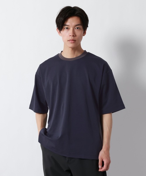 GLOBAL WORK（グローバルワーク）の「ポンチラインTシャツ/半袖/877727（Tシャツ/カットソー・メンズ・ネイビー/アイボリー/モカ・X-LARGE/LARGE/MEDIUM/SMALL）」の22枚目の写真