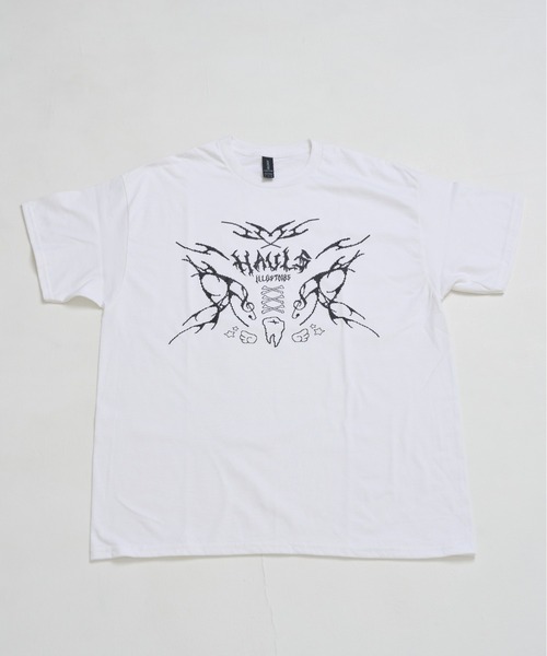 Hauls(ハウルズ)の「てらじ×Hauls コラボBIGTEE②(Tシャツ/カットソー・レディース・ホワイト/ブラック・FREE)」の7枚目の写真