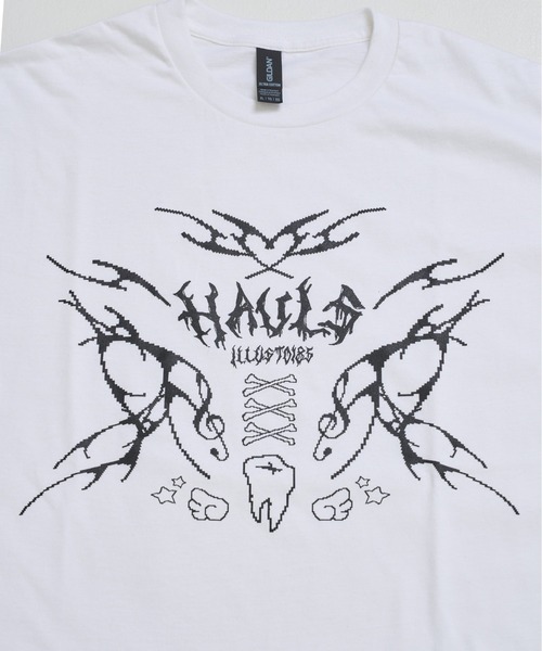 Hauls(ハウルズ)の「てらじ×Hauls コラボBIGTEE②(Tシャツ/カットソー・レディース・ホワイト/ブラック・FREE)」の8枚目の写真