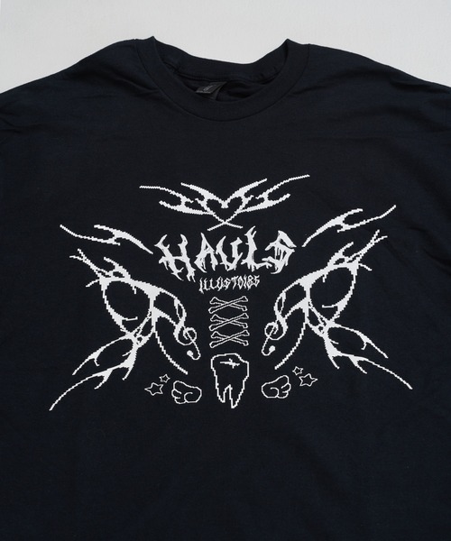 Hauls(ハウルズ)の「てらじ×Hauls コラボBIGTEE②(Tシャツ/カットソー・レディース・ホワイト/ブラック・FREE)」の9枚目の写真