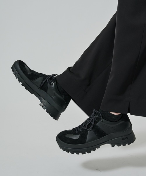 PADRONE(パドローネ)の「【PADRONE/パドローネ】別注 German trainer with 884C Vibram(スニーカー・メンズ・ブラック・42/41/40)」の4枚目の写真