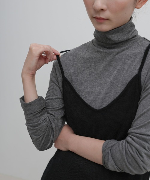 select MOCA(セレクトモカ)の「モヘアライクキャミチュニック(ベスト・レディース・ホワイト/ブラック/グレイッシュベージュ・FREE)」の21枚目の写真