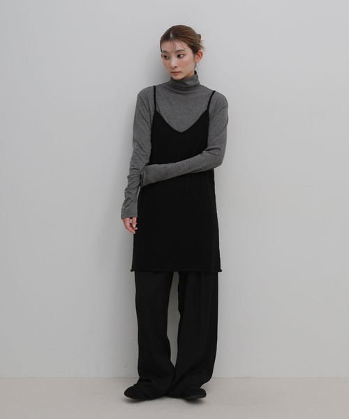 select MOCA(セレクトモカ)の「モヘアライクキャミチュニック(ベスト・レディース・ホワイト/ブラック/グレイッシュベージュ・FREE)」の18枚目の写真