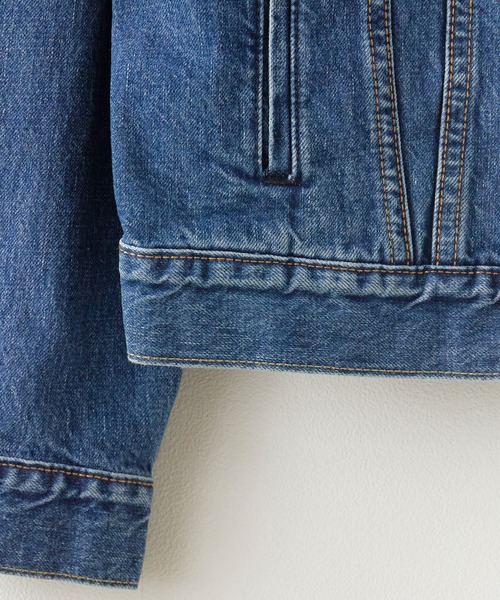 Levi's（リーバイス）の「LEVI'S/リーバイス THE TRUCKER JACKET TYPEⅢ トラッカージャケット デニムジャケット ジージャン Gジャン ライトアウター メンズ レディース 2026年 秋 秋服 冬 冬服（デニムジャケット・メンズ・ブルー/ダークネイビー・M/L/XL）」の14枚目の写真