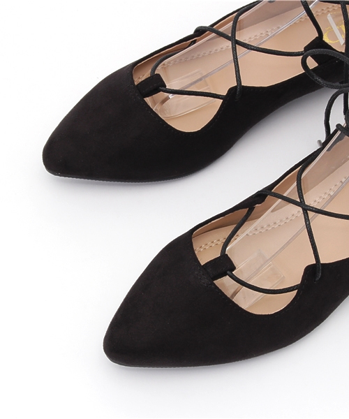 Chico（チコ）の「【who's who Chico】レースアップフラットシューズ（パンプス・レディース・ベージュ/ピンクベージュ/ブラック・MEDIUM/LARGE/SMALL）」の7枚目の写真