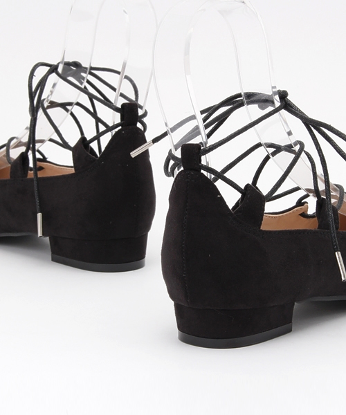 Chico（チコ）の「【who's who Chico】レースアップフラットシューズ（パンプス・レディース・ベージュ/ピンクベージュ/ブラック・MEDIUM/LARGE/SMALL）」の10枚目の写真