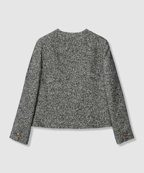 ANAYI(アナイ)の「シルクループウールポケット ジャケット〈セットアップ対応商品〉(ダウンジャケット/コート・レディース・ブラック系その他・38/36/34)」の5枚目の写真