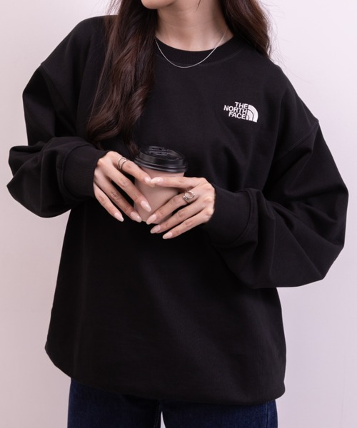 THE NORTH FACE(ザノースフェイス)の「THE NORTH FACE(ザ・ノースフェイス)/ワンポイント ロゴ刺繍 スウェット/M'S CORE SWEATSHIRTS(スウェット・レディース・グレー/ブラック/サンドベージュ/ライトブルー・M/XXL/L/XL)」の6枚目の写真