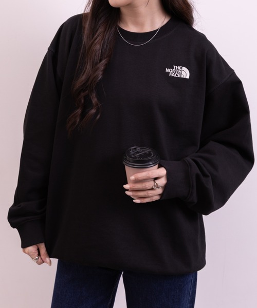 THE NORTH FACE(ザノースフェイス)の「THE NORTH FACE(ザ・ノースフェイス)/ワンポイント ロゴ刺繍 スウェット/M'S CORE SWEATSHIRTS(スウェット・レディース・グレー/ブラック/サンドベージュ/ライトブルー・M/XXL/L/XL)」の9枚目の写真