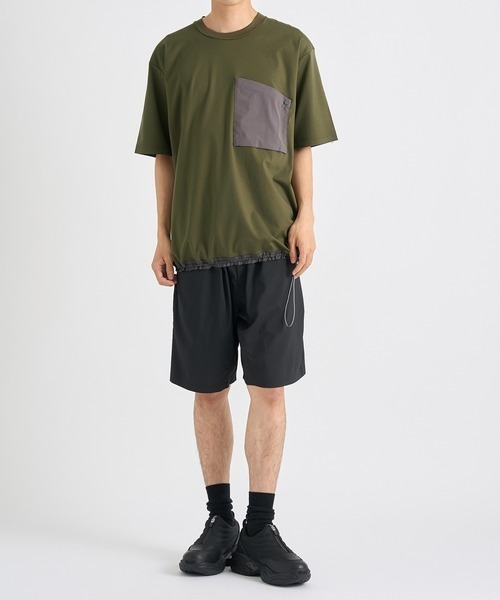 WHITE MOUNTAINEERING(ホワイトマウンテニアリング)の「【White Mountaineering】WIDE SHORT PANTS(その他パンツ・メンズ・ネイビー/ブラック・1/2)」の4枚目の写真