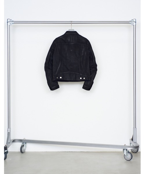NVRFRGT(ネヴァーフォーゲット)の「DENIM TRUCKER JACKET(デニムジャケット・メンズ・ブラック・2)」の4枚目の写真