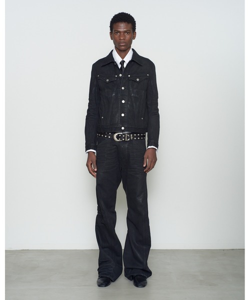 NVRFRGT(ネヴァーフォーゲット)の「DENIM TRUCKER JACKET(デニムジャケット・メンズ・ブラック・2)」の2枚目の写真