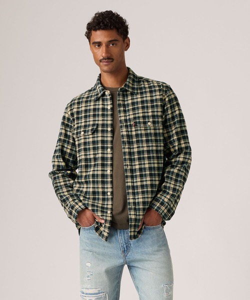 Levi's(リーバイス)の「Levi's/リーバイス ジャクソン ワーカー オーバーシャツ(シャツ/ブラウス・メンズ・ブルー・S/XL/L/M)」の2枚目の写真