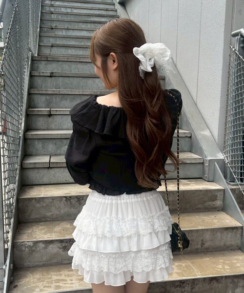 continuer de NICE CLAUP（コンティニューデナイスクラップ）の「ラッフルボレロ&キャミset（シャツ/ブラウス・レディース・ブラック/ブラウン/ピンク/ベージュ系その他/ブルー系その他・FREE）」の15枚目の写真