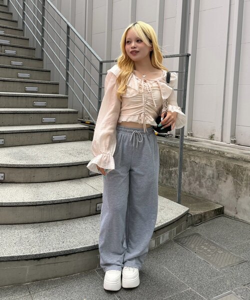 continuer de NICE CLAUP（コンティニューデナイスクラップ）の「ラッフルボレロ&キャミset（シャツ/ブラウス・レディース・ブラック/ブラウン/ピンク/ベージュ系その他/ブルー系その他・FREE）」の19枚目の写真