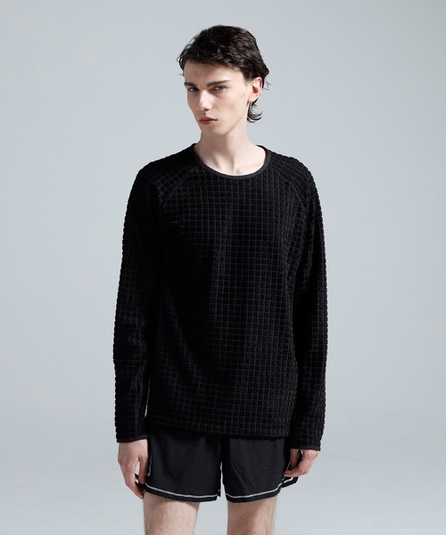 Y-3(ワイスリー)の「Y-3 REVERSIBLE RUNNING LONG SLEEVE(Tシャツ/カットソー・メンズ・ブラック・LARGE/X-LARGE/XX-LARGE/X-SMALL/SMALL/MEDIUM)」の1枚目の写真