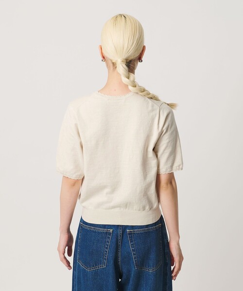 BEAUTY&YOUTH UNITED ARROWS(ビューティーアンドユースユナイテッドアローズ)の「コットンスラブ スカラップ ニットプルオーバー ウォッシャブル(ニット/セーター・レディース・オフホワイト/レッド/ブラック・FREE)」の18枚目の写真