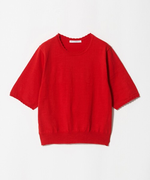 BEAUTY&YOUTH UNITED ARROWS(ビューティーアンドユースユナイテッドアローズ)の「コットンスラブ スカラップ ニットプルオーバー ウォッシャブル(ニット/セーター・レディース・オフホワイト/レッド/ブラック・FREE)」の17枚目の写真