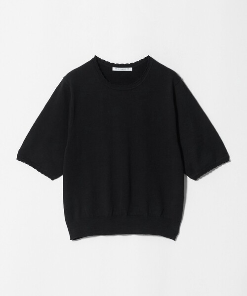 BEAUTY&YOUTH UNITED ARROWS(ビューティーアンドユースユナイテッドアローズ)の「コットンスラブ スカラップ ニットプルオーバー ウォッシャブル(ニット/セーター・レディース・オフホワイト/レッド/ブラック・FREE)」の14枚目の写真