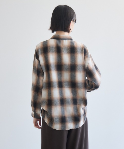 Paradise Picnic（パラダイスピクニック）の「33℃  チェックウエスタンライクシャツ（シャツ/ブラウス・レディース・ブラック/ベージュ・FREE）」の14枚目の写真
