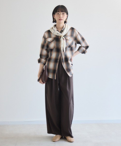 Paradise Picnic（パラダイスピクニック）の「33℃  チェックウエスタンライクシャツ（シャツ/ブラウス・レディース・ブラック/ベージュ・FREE）」の10枚目の写真