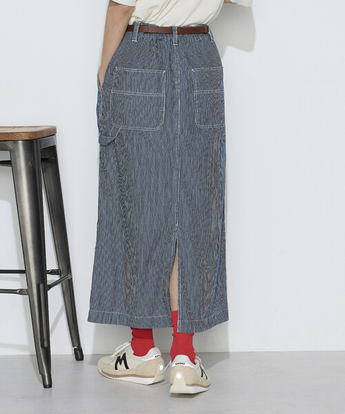 COMME CA Wardrobe（コムサワードローブ）の「〔 +サイズ 〕 ヒッコリー スカート（スカート・レディース・ホワイト・13号）」の10枚目の写真