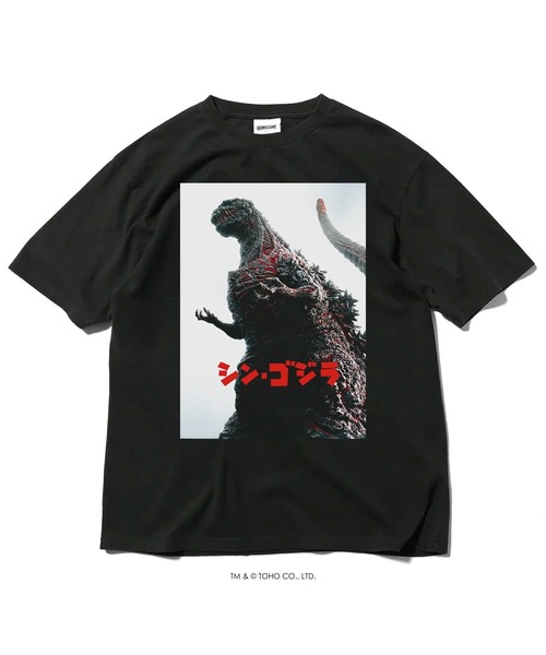 HOMEGAME(ホームゲーム)の「ゴジラ × ホームゲーム【HOMEGAME】- 半袖Tシャツ 2016 シン・ゴジラ TEE(Tシャツ/カットソー・メンズ・ブラック・XX-LARGE/X-LARGE/LARGE/MEDIUM)」の1枚目の写真