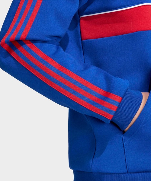 adidas(アディダス)の「マンチェスター・ユナイテッド オリジナルス パーカー / アディダス adidas(パーカー・メンズ・ブルー・XX-LARGE/X-LARGE/SMALL/MEDIUM/LARGE/XXX-LARGE)」の4枚目の写真