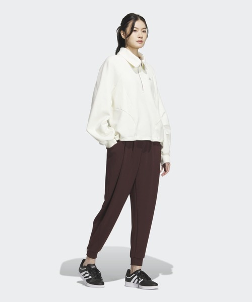 adidas(アディダス)の「ラックスフロー ルーズフィット アンクル丈 ジョガーパンツ / アディダス adidas(スウェットパンツ・レディース・ブラウン・LARGE/MEDIUM/SMALL/X-LARGE/XX-LARGE/X-SMALL)」の3枚目の写真