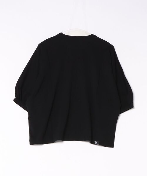 SUPER HAKKA（スーパーハッカ）の「野花のバスケット刺繍ドルマンスリーブカットソー（Tシャツ/カットソー・レディース・オフホワイト/グリーン/ブラック・FREE）」の4枚目の写真