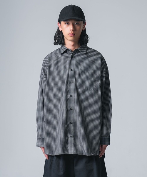 MDR(エムディアール)の「グラフチェックワイドシャツ(シャツ/ブラウス・メンズ・ブラック・M/L)」の12枚目の写真