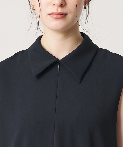 BEAUTY&YOUTH UNITED ARROWS(ビューティーアンドユースユナイテッドアローズ)の「【WEB限定 Wardrobe DAILY MINIMAL】ダブルクロス スキッパーワンピース ウォッシャブル(ワンピース・レディース・ブラック/ネイビー・M/S)」の15枚目の写真