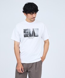 ABAHOUSE GRAY | 【THE CITY】プリント 半袖Tシャツ(Tシャツ/カットソー)