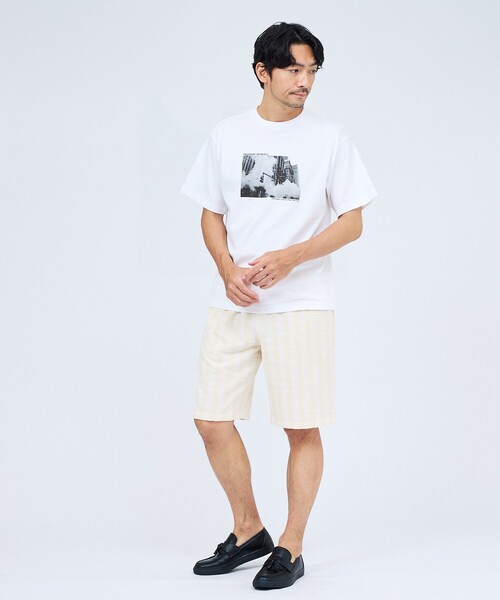 ABAHOUSE GRAY(アバハウスグレイ)の「【THE CITY】プリント 半袖Tシャツ(Tシャツ/カットソー・メンズ・ホワイト系その他2/ホワイト系その他/ホワイト・46/48)」の16枚目の写真