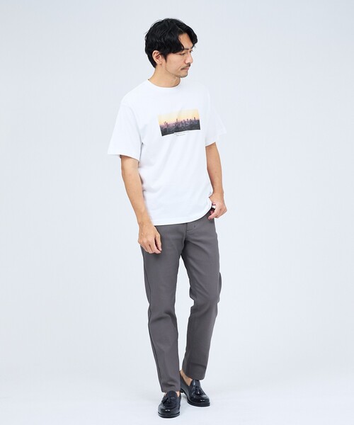 ABAHOUSE GRAY(アバハウスグレイ)の「【THE CITY】プリント 半袖Tシャツ(Tシャツ/カットソー・メンズ・ホワイト系その他2/ホワイト系その他/ホワイト・46/48)」の19枚目の写真