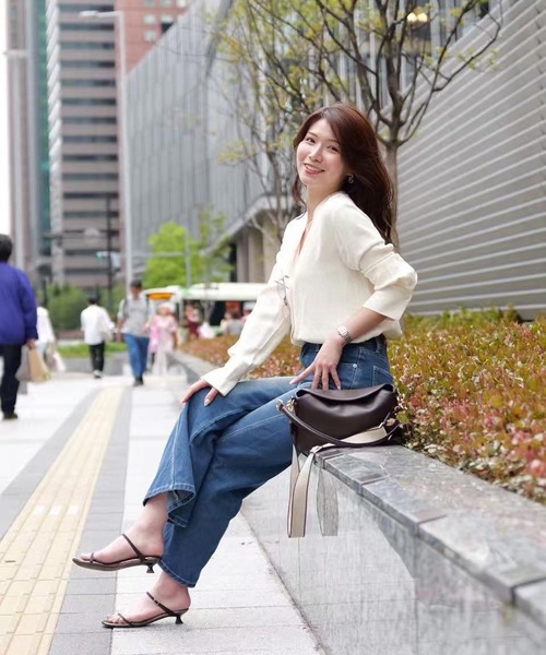 UNITED BASE（ユナイテッドベース）の「【Yuko】コラボ 上品な印象のショルダーバッグ（ショルダーバッグ・レディース・ブラック/ブラウン・FREE）」の20枚目の写真